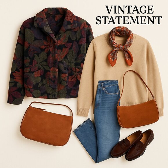 Vintage Kellysport Floral Fleece Jacket – Made in Canada - Picture 3 of 9